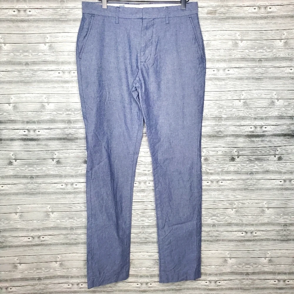 Old Navy Men's Signature Slim Chambray Pants Size 30